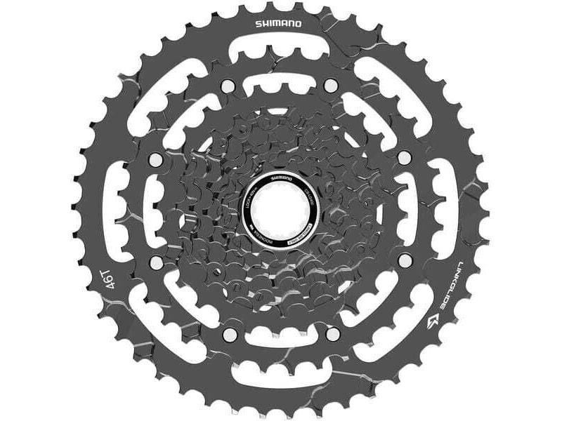 SHIMANO CS-LG400-9 CUES Link Glide cassette, 9-speed, 11 - 46T click to zoom image