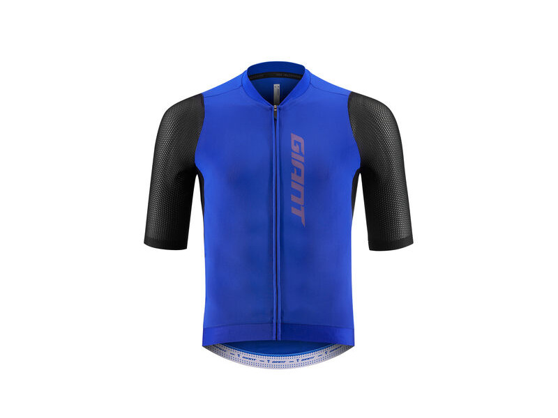 GIANT Race Day Short Sleeve Jersey Black / Blue click to zoom image