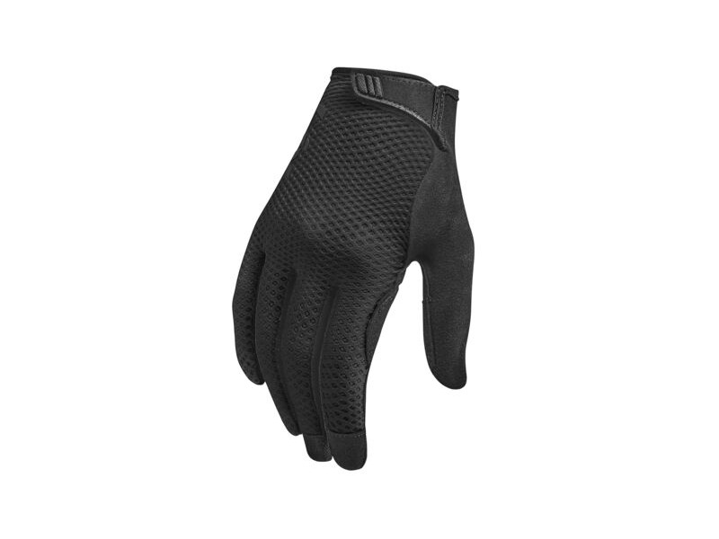 LIV Aura Gel Long Finger Gloves Black click to zoom image
