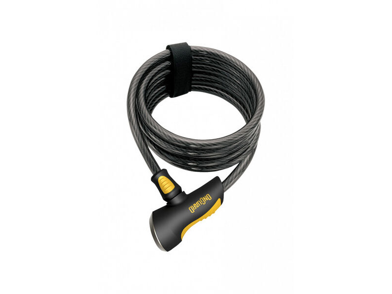 OnGuard Doberman Cable Lock 10mm 185cm Black/Yellow click to zoom image