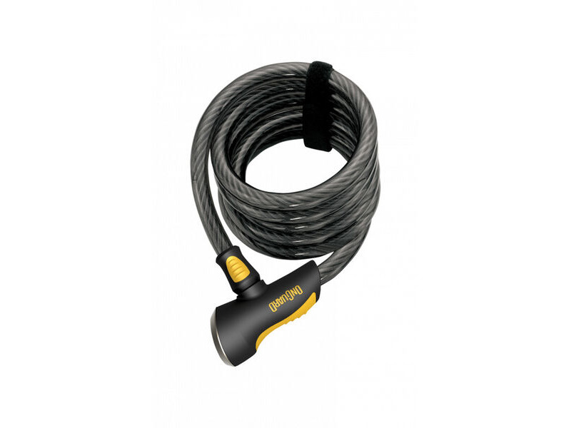 OnGuard Doberman Cable Lock 12mm 185cm Black/Yellow click to zoom image