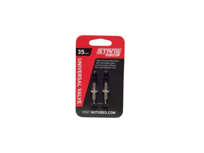 Stan's No Tubes Valve Stem Pair Uni Presta 35mm click to zoom image