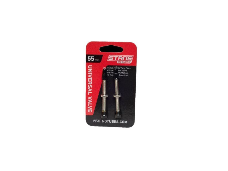 Stan's No Tubes Valve Stem Pair Uni Presta 55mm click to zoom image