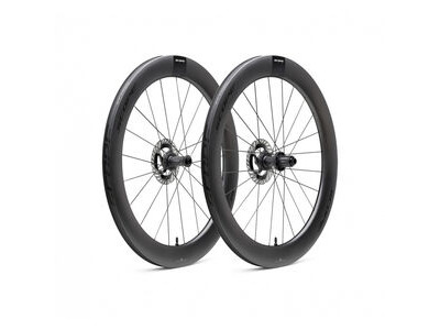 Scope Cycling R6 V2 65mm Road Wheelset Disc Brake Black Shimano Carbon