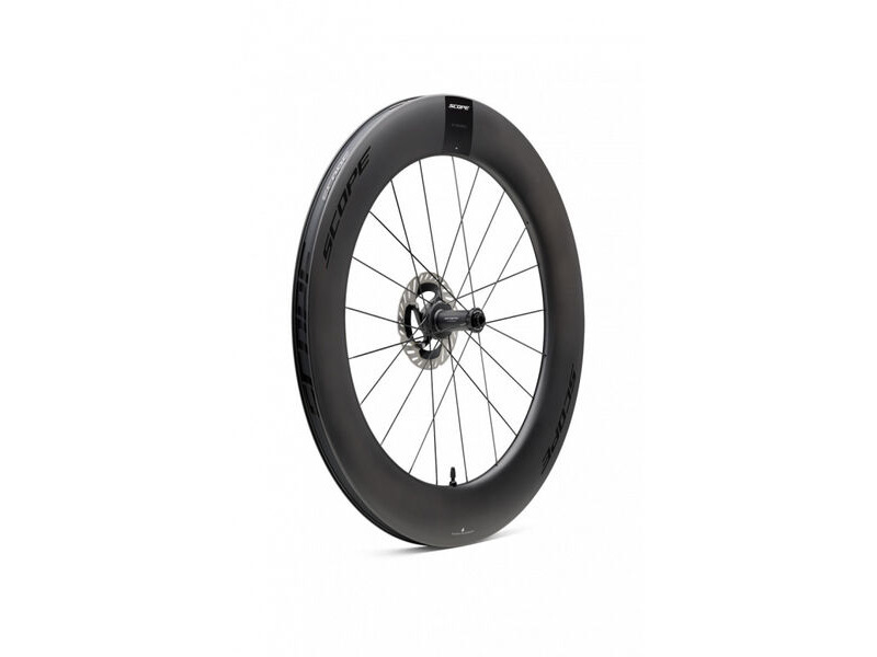 Scope Cycling R8.T V2 85mm TT Front Wheel Disc Brake Black Carbon Front click to zoom image