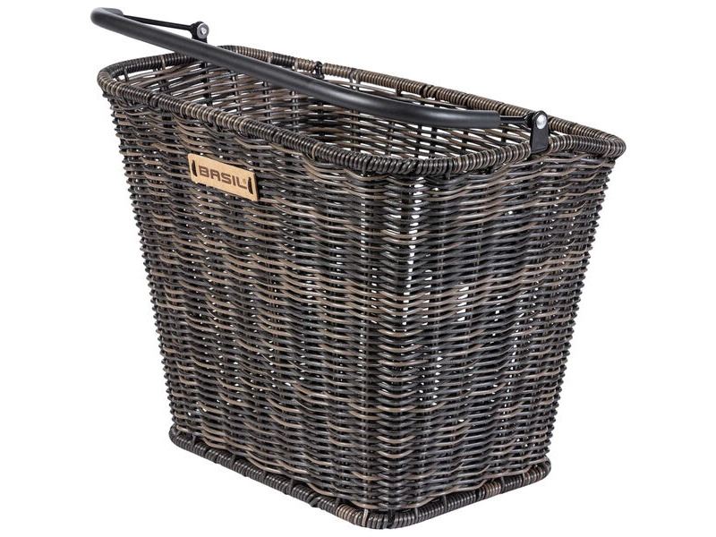 Basil Bremen Rattan Look KF front basket click to zoom image