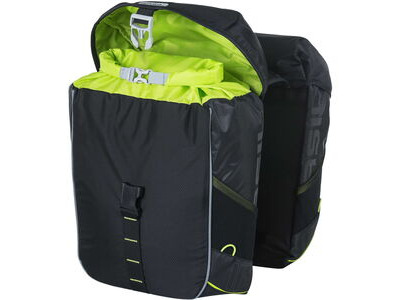 Basil Miles double bag, 34L, black lime click to zoom image