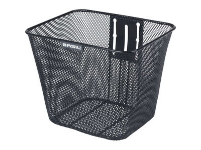 Basil Bilbao FM front basket, fixed, blk click to zoom image