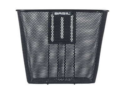 Basil Bilbao FM front basket, fixed, blk click to zoom image