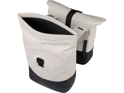 Basil Cove double pannier bag, white click to zoom image
