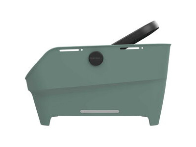 Basil Cento Neo rear basket, silvergreen click to zoom image