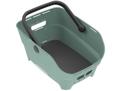 Basil Cento Neo rear basket, silvergreen click to zoom image