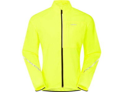 MADISON Freewheel men's packable jacket, hi-viz yellow