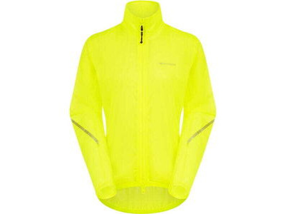 MADISON Flux 2L Ultra-Packable Waterproof Jacket, women's, hi-viz yellow