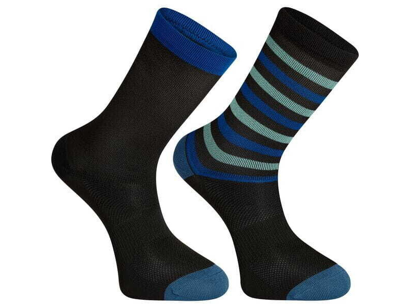 MADISON Sportive long sock twin pack - black / black stripe click to zoom image