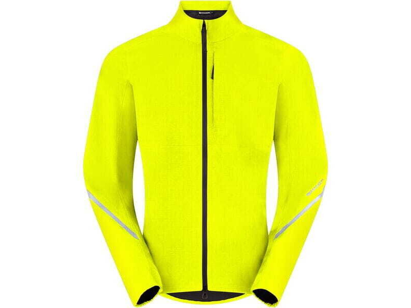 MADISON Freewheel Men's Waterproof Jacket, hi-viz yellow click to zoom image