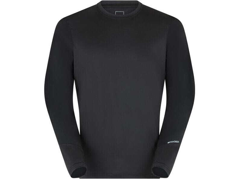 MADISON Flux Men's Long Sleeve Trail Jersey , black perforated bolts click to zoom image