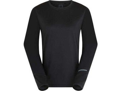 MADISON Flux Women's Long Sleeve Trail Jersey, black perforated bolts