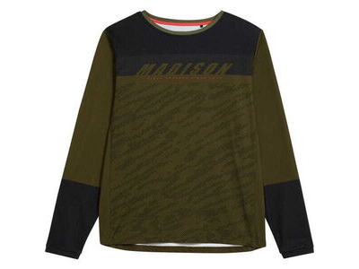 MADISON Zenith men's long sleeve thermal jersey - dark olive