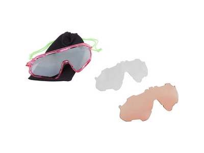 MADISON Code Breaker Midnight Green Sunglasses - 3 Lens Pack - Bronze Mirror/Amber/Clear click to zoom image