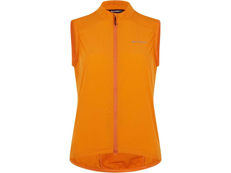 MADISON Freewheel Windproof Packable Gilet - women's - mango orange click to zoom image