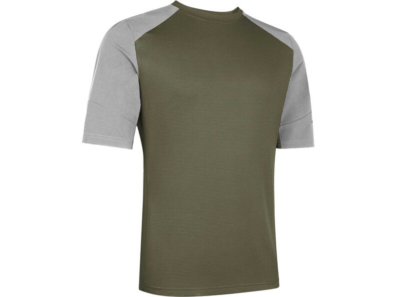 MADISON Flux Trail Women's Short Sleeve Jersey, midnight green / castle grey click to zoom image